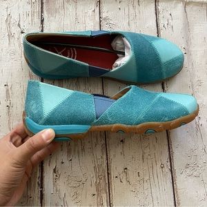 Twisted X boots suede leather flats shoes new